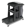 Numatic VersaCare Eco-Matic Trolley with Single Waste Bin, Shelf Storage, Top Storage Tray and Front Storage Unit