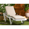 Sun Lounger Cushion in Cream