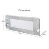 Safetots Mesh Single Sided Bed Guard (H40 x W100 x D40cm)