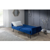 Afina Blue Velvet Fabric Sofa Bed  (D92 x W209 x H83)