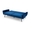 Afina Blue Velvet Fabric Sofa Bed  (D92 x W209 x H83)