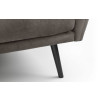 Afina Grey Velvet Fabirc Sofa Bed (D92 x W209 x H83)