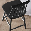 Alassio Black Spindle Back Solid Wood Bar Stool (H112 x W49 x D53cm)