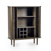 Arya Rich Dark Oak Drinks Cabinet (D40 x W100 x H120cm)