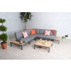 Aspen Teak Wood 5 Seater Corner Lounging Set