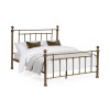 Aurealia Brass Effect Metal Double Bed (H130 x W148 x D204cm)