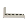 Aylen Cream Faux Linen Upholstered Bed Frame - Single (H100 x W105 x D200cm)