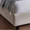 Aylen Cream Faux Linen Upholstered Bed Frame - Single (H100 x W105 x D200cm)