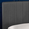 Aylen Dark Grey Faux Linen Upholstered Ottoman Storage Bed Frame - King Size (H110 x W168 x D213cm)