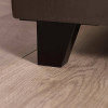 Aylen Chocolate Brown Velvet Upholstered Bed Frame - King Size (H100 x W165 x D210cm)