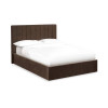Aylen Chocolate Brown Velvet Upholstered Ottoman Storage Bed Frame - King Size (H110 x W168 x D213cm)