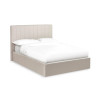 Aylen Cream Faux Linen Upholstered Ottoman Storage Bed Frame - King Size (H110 x W168 x D213cm)