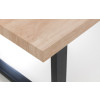 Berwick Oak Finish Dining Table (D100 x W180 x H76cm)