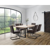 Berwick Oak Finish Dining Table (D100 x W180 x H76cm)