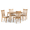 Set of 2 Ibsen Oak Dining Chairs (D45 x W55 x H94cm)