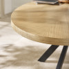 Bondi Oak Effect Oval 4 to 6 Seater Dining Table (H75 x W200 x D105cm)