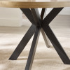 Bondi Oak Effect Oval 4 to 6 Seater Dining Table (H75 x W200 x D105cm)