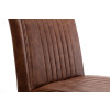 Brooklyn Brown Faux Leather Dining Chair (D65 x W47 x H89cm)
