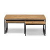 Brooklyn Oak Nest Coffee Tables (D120 x W120 x H76cm)