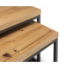 Brooklyn Oak Nest Coffee Tables (D120 x W120 x H76cm)
