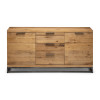Brooklyn Oak 2 Door 3 Drawer Sideboard (D45 x W150 x H76cm)
