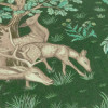 Morris & Co The Brook Printed Outdoor Cushion 65 x 55cm - Forest Green