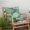 Morris & Co The Brook Printed Outdoor Cushion 65 x 55cm - Forest Green