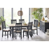 Bordeaux Dark Grey Dining Chair  (D46 x W42 x H105cm)