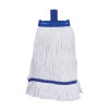 Screw, Socket & Wooden Fit Hygiemix Exel® Prairie Mop Head 340g (Box of 10) - Blue