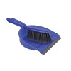 Professional Dust Pan Set with Soft Fibres  (H10 x W31 x D23cm) (Box of 12) - Blue