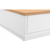 California White and Oak Effect Desk (D60 x W120 x H75)