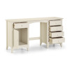 Cameo Stone White Twin Pedestal Dressing Table (D43 x W137 x H72cm)