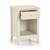 Cameo Stone White 1 Drawer Bedside (D43 x W44 x H63cm)