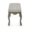 Camille Oatmeal Linen Upholstered Bench with French Style Legs (H50 x W130 x D42cm)