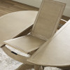 Camille Limed Oak Round to Oval Extending Dining Table (H77 x W145 x D110cm)