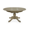 Camille Limed Oak Round to Oval Extending Dining Table (H77 x W145 x D110cm)