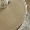 Camille Limed Oak Round to Oval Extending Dining Table (H77 x W145 x D110cm)