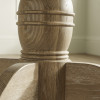 Camille Limed Oak Round to Oval Extending Dining Table (H77 x W145 x D110cm)