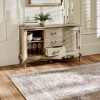 Camille Limed Oak French Style 2 Door 2 Drawer Sideboard  (H78 x W130 x D40cm)