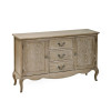 Camille Limed Oak French Style 2 Door 2 Drawer Sideboard  (H78 x W130 x D40cm)
