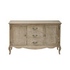 Camille Limed Oak French Style 2 Door 2 Drawer Sideboard  (H78 x W130 x D40cm)