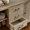Camille Limed Oak French Style 2 Door 2 Drawer Sideboard  (H78 x W130 x D40cm)