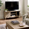 Camille Limed Oak French Style TV Unit  (H60 x W135 x D45cm)