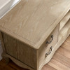 Camille Limed Oak French Style TV Unit  (H60 x W135 x D45cm)
