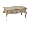Camille Limed Oak French Style Rectangular Coffee Table  (H50 x W100 x D60cm)