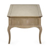 Camille Limed Oak French Style Rectangular Coffee Table  (H50 x W100 x D60cm)