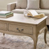 Camille Limed Oak French Style Rectangular Coffee Table  (H50 x W100 x D60cm)