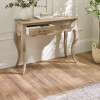 Camille Limed Oak French Console Table  (H80 x W108 x D39cm)