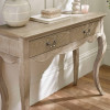 Camille Limed Oak French Console Table  (H80 x W108 x D39cm)