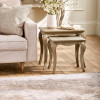 Camille Limed Oak Nest of 2 Tables (H50 x W56 x D38cm)